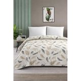 Mulberry Çift Kişilik Pike Yatak Örtüsü%100 Pamuk 220x230 Siyah tüy
