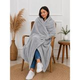 Mulberry Gri Wellsoft Tv Battaniye 100x170 Cm - Açık Gri - 100 x 170 cm