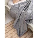 Mulberry Gri Wellsoft Tv Battaniye 100x170 Cm - Açık Gri - 100 x 170 cm