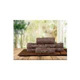 Mulberry Havlu 6 Lı %100 Pamuk Organik 50x90 - Kahve Bambu