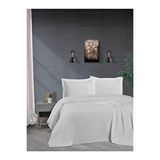 Mulberry Havuzlu Pike Kalın İplik Ev Dekorasyonu Çift Kişilik 220x240 Beyaz