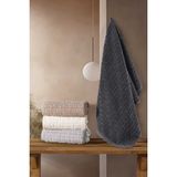 Mulberry Inter 4'lü %100 Pamuk Jakarlı El Banyo Havlu 50X90 - Çok Renkli - 50 x 90 cm
