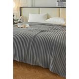 Mulberry King Size Fitilli Battaniye Battal Boy 240X260 cm - 240 x 260 cm - Açık Gri