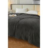 Mulberry King Size Fitilli Battaniye Battal Boy 240X260 cm - 240 x 260 cm - Antrasit