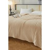 Mulberry King Size Fitilli Battaniye Battal Boy 240X260 cm - 240 x 260 cm - Bej