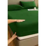 Mulberry Kışlık Tek Kişilik Kadife Lastikli Çarşaf 100X200+30 - Yeşil