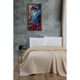 Mulberry Klimalı Pike %100 Pamuk Petekli Pike Dörtmevsim Pike Battal Boy 240 x 260 cm Krem - 240 x 260 cm
