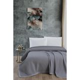 Mulberry Klimalı Pike ,%100 Pamuk Petekli Pike , Dörtmevsim Pike Çift Kişilik 220X240-GRI - Antrasit