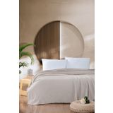 Mulberry Macar Çift Kişilik Pike Pamuklu Yatak Örtüsü 220x230 Bej
