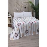 Mulberry Marine Çift Kişilik Pike Yatak Örtüsü 200 x 230 Beyaz