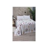Mulberry Marine Tek Kişilik Pike Yatak Örtüsü 170 x 230 cm Pamuklu Desenli 4 Mevsim Kullanım - Krem