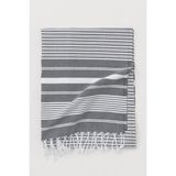 Mulberry Maryon %100 Pamuk Banyo Havlusu 100 × 180 cm Gri Solmaya Dayanıklı Peştemal