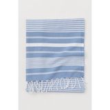 Mulberry Maryon %100 Pamuk Banyo Havlusu Mavi 100 × 180 cm Solmaya Dayanıklı Peştemal