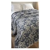 Mulberry Mercan Desen 4 Katlı Müslin Pike Yatak Örtüsü Battal Boy 240x260 Cm Siyah