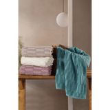 Mulberry Newyork 4'lü %100 Pamuk Jakarlı El Banyo Havlu 50X90 - Çok Renkli - 50 x 90 cm