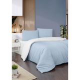 Mulberry Obasse Nevresim Takımı Çift Kişilik Çift Taraflı Çarşafı Lastikli - Mavi - 200 x 220 cm