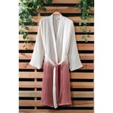 Mulberry Osimhen Müslin Gölgeli Bornoz Pamuk - 2XL - Kırmızı