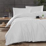 Mulberry Ranforce Tek Kişilik Pamuklu Nevresim Takımı 160x220 - Beyaz