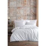 Mulberry Ranforce Tek Kişilk Pamuklu Nevresim Takımı 160 x 220 cmBeyaz