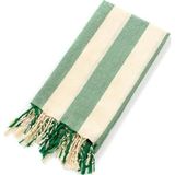 Mulberry Striped Peştemal Havlusu Plaj Havlusu Yeşil - Standart