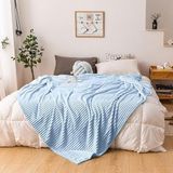 Mulberry Tek Kişilik Fitilli Yumuşak Dokulu Battaniye 170 x 230 cm - Mavi