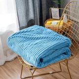 Mulberry Tek Kişilik Fitilli Yumuşak Dokulu Tv Battaniye 120x170 cm Hardal mavi