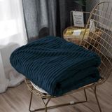 Mulberry Tek Kisilik Fitilli Yumusak Dokulu Tv Battaniye 120X170 Cm