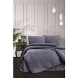 Mulberry Tek Kişilik Pamuk Saten Nevresim,çizgili, Saten Nevresim Takımı %100 Pamuk 160*220 Antrasit