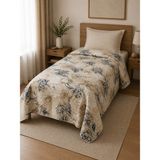 Mulberry Tek Kişilik Pike Yatak Örtüsü %100 Pamuk 170X230 - Lacivert