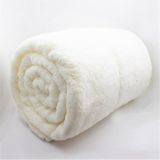 Mulberry Wellsoft Battaniye, Beyaz Dört Mevsim Televizyon Battaniyesi, Peluş, Polar Battaniye, Çift Kişilik 220 x 230 cm-Beyaz - 220 x 240 cm