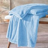 Mulberry Wellsoft Battaniye, Dört Mevsim Televizyon Battaniyesi, Peluş, Polar Battaniye, Çift Kişilik 220 * 230 (mavi/Çift Kişilik)