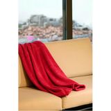 Mulberry Wellsoft Battaniye, Kırmızı Dört Mevsim Televizyon Battaniyesi, Peluş, Battaniye, Tek