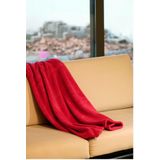 Mulberry Wellsoft Battaniye, Kırmızı Dört Mevsim Televizyon Battaniyesi, Peluş, Polar Çift Kişilik 220 * 230 (kırmızı/Çift Kişilik)