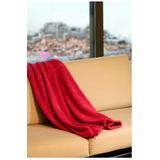 Mulberry Wellsoft Battaniye, Kirmizi Dort Mevsim Televizyon Battaniyesi, Pelus, Polar Cift Kisilik 220*230