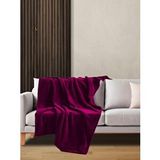 Mulberry Wellsoft Battaniye Mor Televizyon Battaniyesi Peluş Polar Battaniye Tek Kişilik 170*230 Antrasit