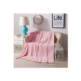 Mulberry Wellsoft Battaniye Televizyon Battaniyesi Peluş Polar Battaniye Tek Kişilik 170 * 230 Pembe