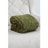 Mulberry Wellsoft Battaniye, Televizyon Battaniyesi,Peluş, Polar Battaniye,Çift Kişilik 220 * 230 Haki