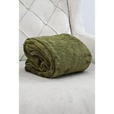 Mulberry Wellsoft Battaniye, Televizyon Battaniyesi,peluş, Polar Battaniye,çift Kişilik 220*230 Haki Beyaz