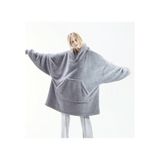 Mulberry Wellsoft Kapşonlu Giyilebilir Tv Battaniyesi Unise x Over Size - Gri