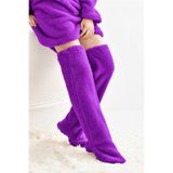 Mulberry Wellsoft Peluş Diz Üstü Ev Çorabı Uzun Çorap