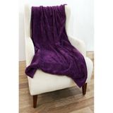 Mulberry Wellsoft Peluş Polar Mor Televizyon Battaniyesi Çift Kişilik 220x230 Mor
