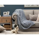 Mulberry Wellsoft Televizyon Peluş Polar Tek Kişilik Battaniye Gri 170 x 230