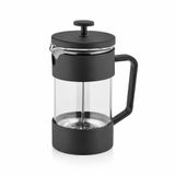 Mulier ZCM-7202 Fransız Presi, 330 mL, Akrilik Malzeme ve Siyah Gövde, Manuel Kahve Demleme