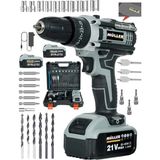 Müller Alman 5800 Xr Profesyonel Darbeli Su Terazili Çift Akülü Şarjlı Matkap 30 Pcs Hediyeli