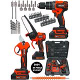 Muller Alman 598 Vf 3'1 Yenı Nesil Motor Celik Mandren 13 Mm Matkap Sarjli Agac Dal Kesme Ve Budama Makasi