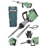 Müller Germany The Best 5200 Bakır Sargılı 17 kg 70 Joule Pnömatik Kırıcı Hilti Seti + Çantalı Uç