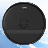Mulpex Duvara Monte Mini Jumbo Tuvalet Kağıdı Dispenseri / Kağıtlık | Premium Abs Gövde, Anahtarlı Kilit, Vidalı ve Yapışkan Montaj – Siyah