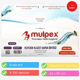 Mulpex Hijyenik Klozet Kapak Örtüsü 4 Pkt. : 1000 Adet (%100 Selüloz) Beyaz