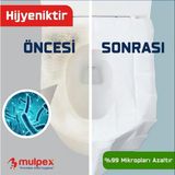 Mulpex Hijyenik Klozet Kapak Örtüsü 42 x 36 cm 3 x 250'li - Beyaz