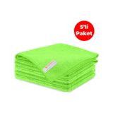 Mulpex Mikrofiber Genel Temizlik Bezi Yeşil 40X40 cm. - 5 Adet